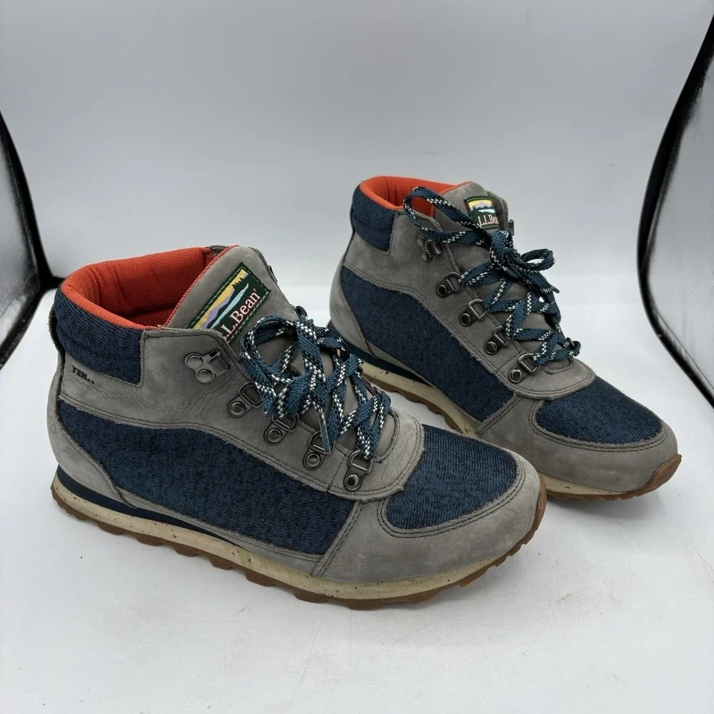 LL Bean Boots Mens Size 8 M TEK 2.5 Katahdin‎ Hiking Camp Gray Blue